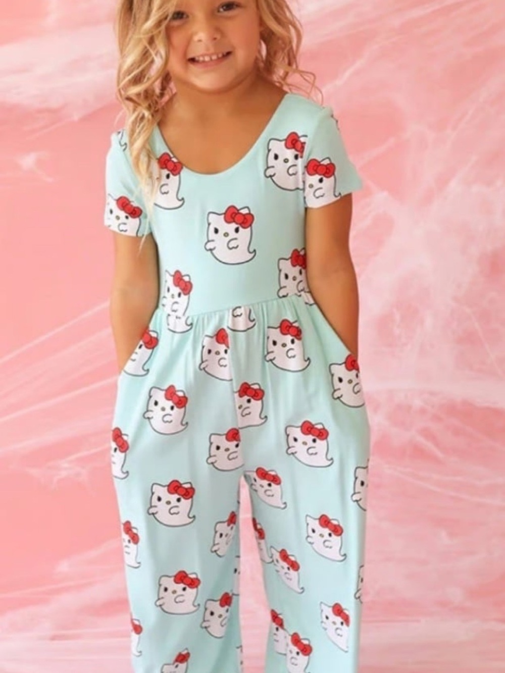 Posh Peanut Hello Kitty ghost jumpsuit size 12-18 months